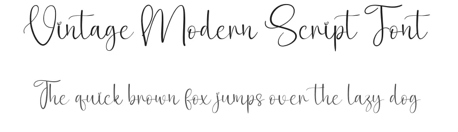 Vintage Modern Script Font by creativeletter — Script Handwritten Font