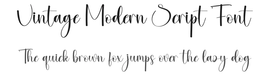 Vintage Modern Script Font by creativeletter — Script Handwritten Font