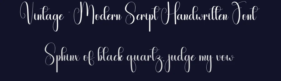Vintage – Modern Script Handwritten Font by andikastudio — Script Handwritten Font — thumbnail 2