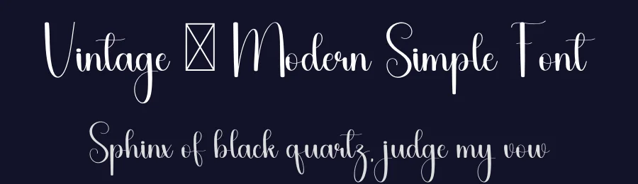 Vintage – Modern Simple Font by freshtypeink — Script Handwritten Font — thumbnail 2