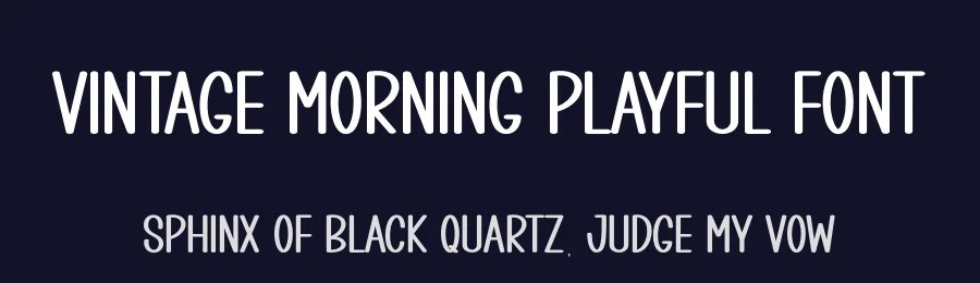 Vintage Morning Playful Font by andikastudio — Display Font — thumbnail 2