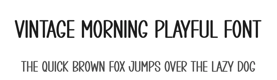 Vintage Morning Playful Font by andikastudio — Display Font