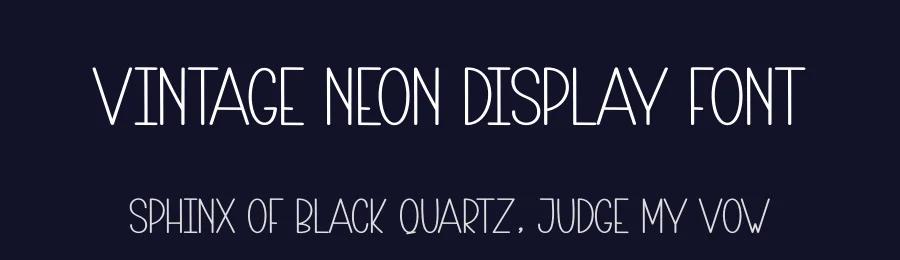 Vintage Neon Display Font by andikastudio — Display Font — thumbnail 2