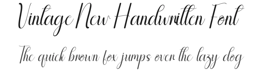 Vintage New Handwritten Font by andikastudio — Script Handwritten Font