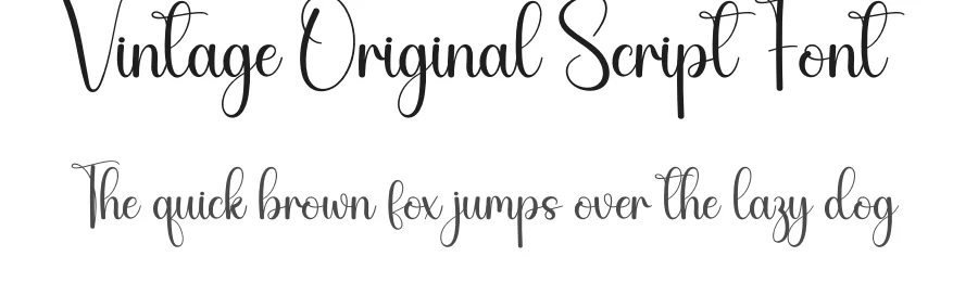 Vintage Original Script Font by creativeletter — Script Handwritten Font