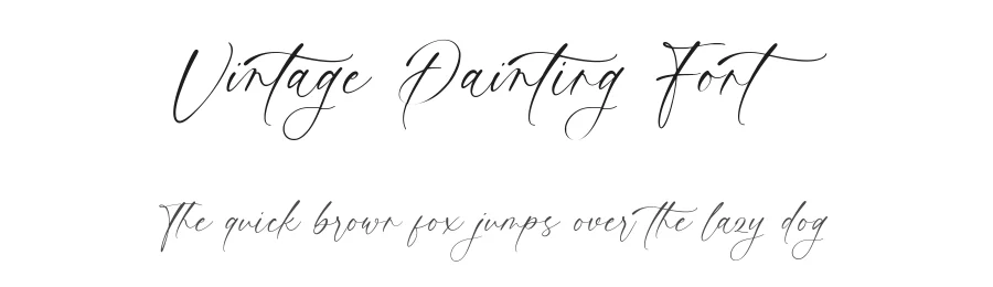 Vintage Painting Font by AesthericaStudio — Script Handwritten Font