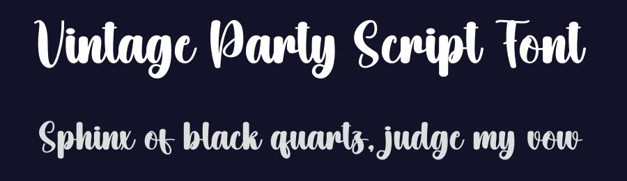 Vintage Party Script Font by creativeletter — Script Handwritten Font — thumbnail 2