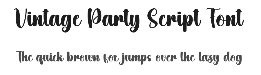 Vintage Party Script Font by creativeletter — Script Handwritten Font