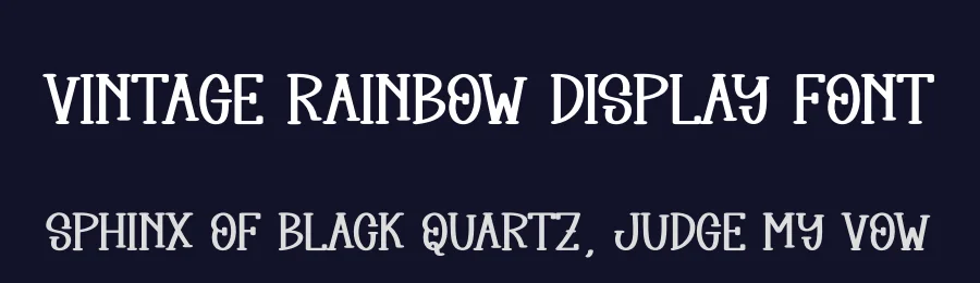 Vintage Rainbow Display Font by creativeletter — Display Font — thumbnail 2