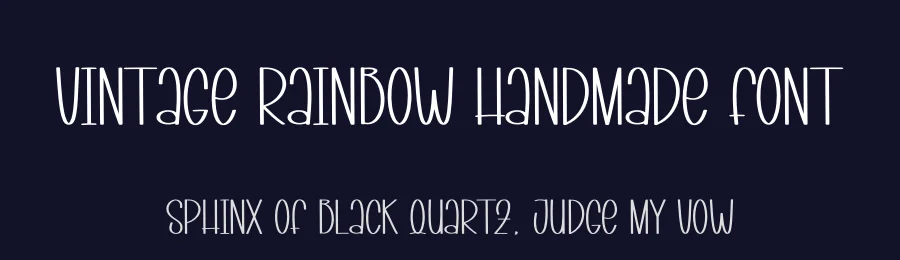 Vintage Rainbow Handmade Font by andikastudio — Display Font — thumbnail 2
