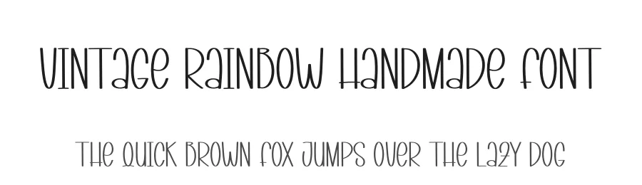 Vintage Rainbow Handmade Font by andikastudio — Display Font