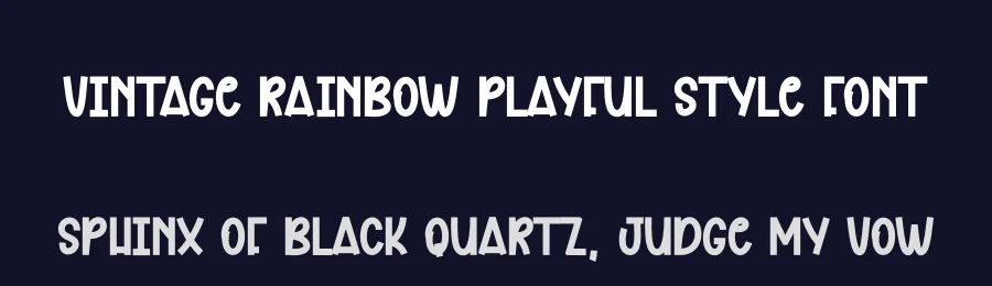 Vintage Rainbow Playful Style Font by andikastudio — Display Font — thumbnail 2
