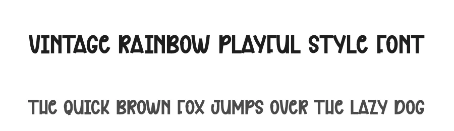 Vintage Rainbow Playful Style Font by andikastudio — Display Font