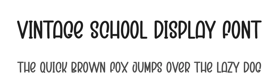 Vintage School Display Font by creativeletter — Display Font