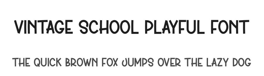 Vintage School Playful Font by creativeletter — Display Font