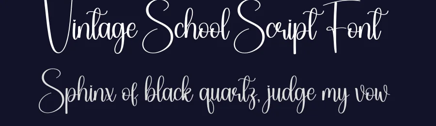 Vintage School Script Font by creativeletter — Script Handwritten Font — thumbnail 2