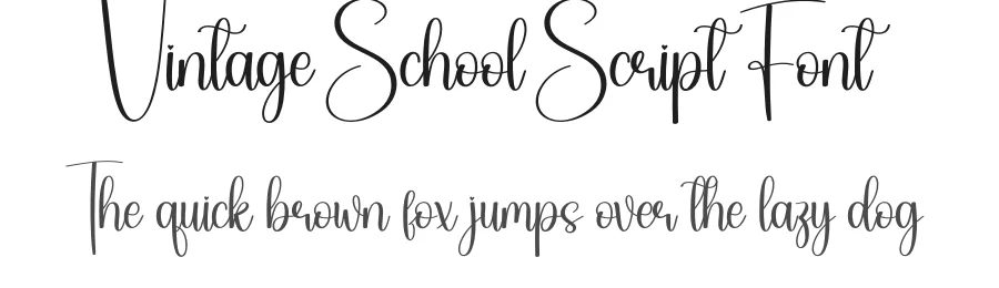 Vintage School Script Font by creativeletter — Script Handwritten Font