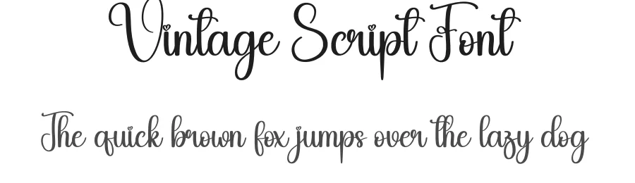 Vintage Script Font by creativeletter — Script Handwritten Font
