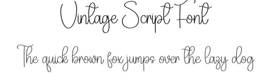 Vintage Script Font by creativeletter — Script Handwritten Font