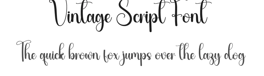Vintage Script Font by creativeletter — Script Handwritten Font