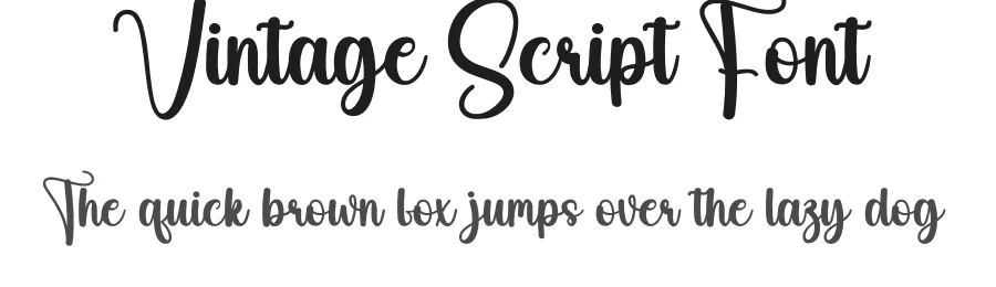 Vintage Script Font by creativeletter — Script Handwritten Font