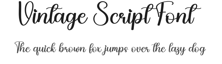 Vintage Script Font by creativeletter — Script Handwritten Font