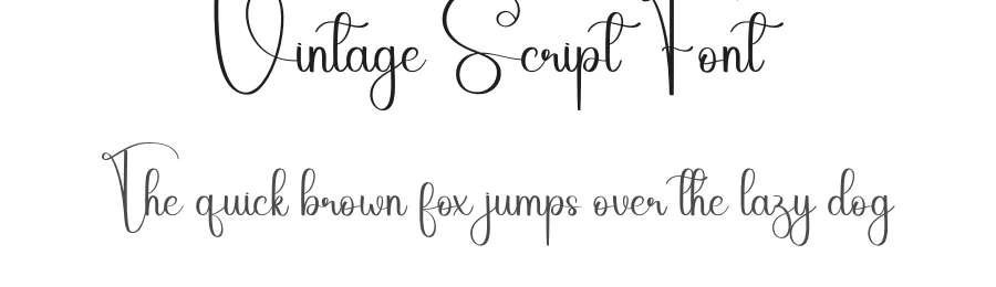 Vintage Script Font by creativeletter — Script Handwritten Font