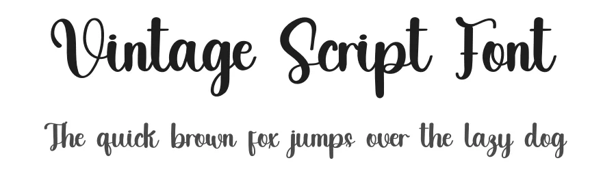 Vintage Script Font by freshtypeink — Script Handwritten Font