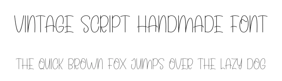 Vintage Script Handmade Font by inermediaSTUDIO — Display Font