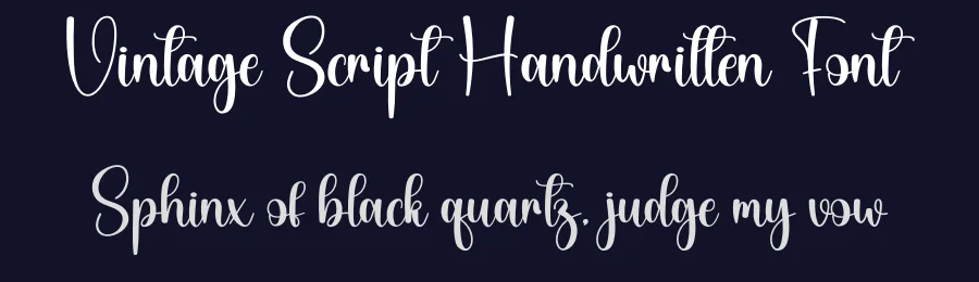 Vintage Script Handwritten Font by creativeletter — Script Handwritten Font — thumbnail 2