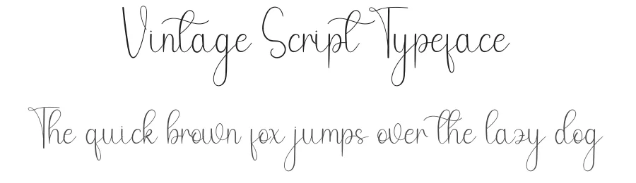 Vintage Script Typeface by andikastudio — Script Handwritten Font