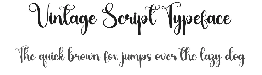Vintage Script Typeface by creativeletter — Script Handwritten Font