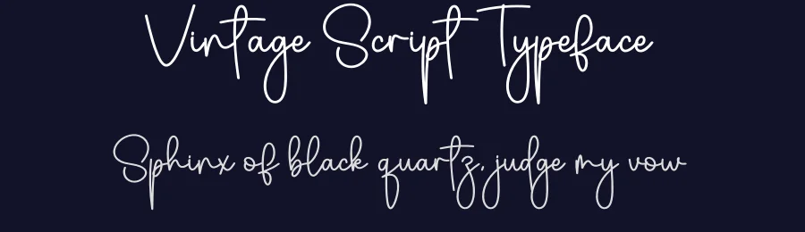 Vintage Script Typeface by creativeletter — Script Handwritten Font — thumbnail 2