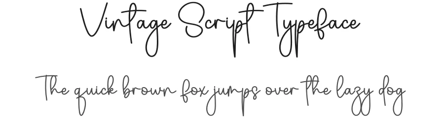 Vintage Script Typeface by creativeletter — Script Handwritten Font