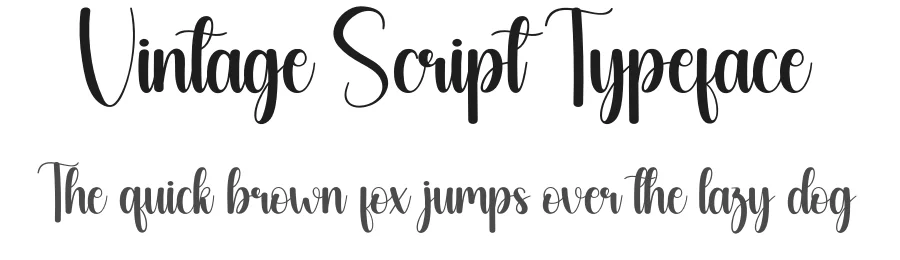 Vintage Script Typeface by creativeletter — Script Handwritten Font