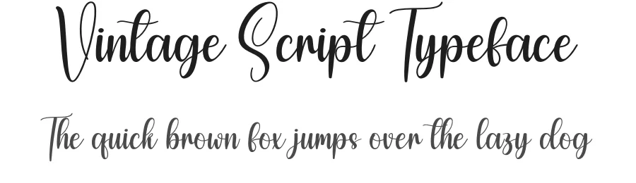 Vintage Script Typeface by creativeletter — Script Handwritten Font