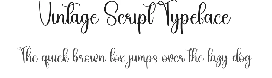 Vintage Script Typeface by andikastudio — Script Handwritten Font