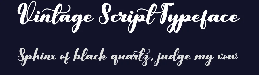 Vintage Script Typeface by Adeindrawan — Script Handwritten Font — thumbnail 2