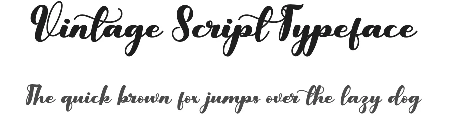 Vintage Script Typeface by Adeindrawan β Script Handwritten Font