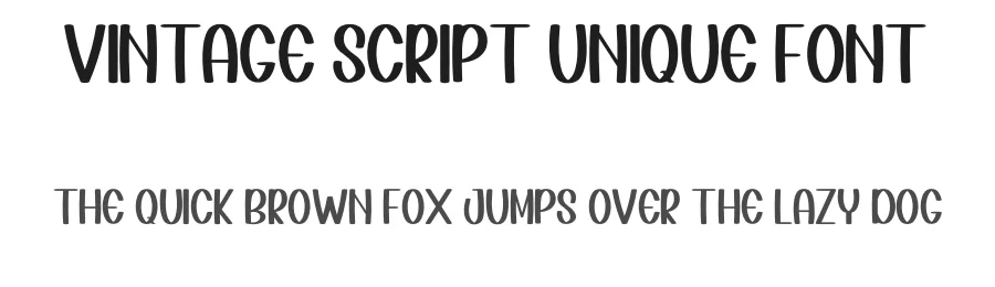 Vintage Script Unique Font by inermediaSTUDIO — Display Font