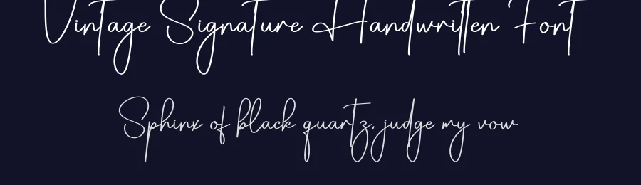 Vintage Signature Handwritten Font by creativeletter — Script Handwritten Font — thumbnail 2