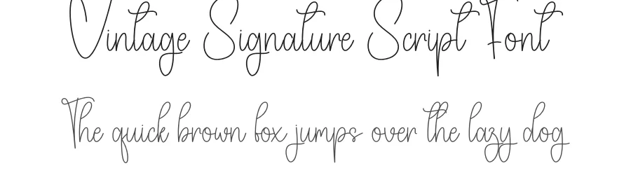 Vintage Signature Script Font by creativeletter — Script Handwritten Font