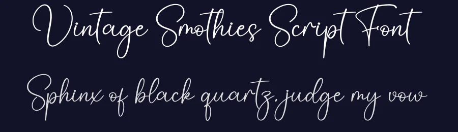 Vintage Smothies Script Font by creativeletter — Script Handwritten Font — thumbnail 2