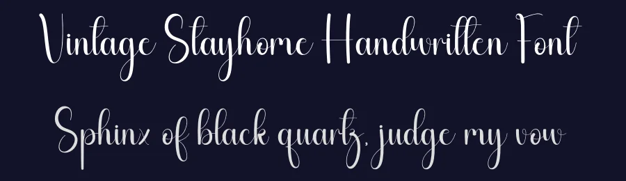 Vintage Stayhome Handwritten Font by andikastudio — Script Handwritten Font — thumbnail 2