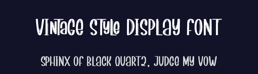 Vintage Style Display Font by creativeletter — Display Font — thumbnail 2