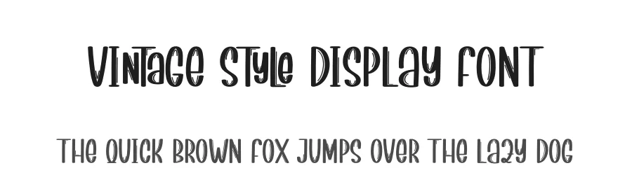 Vintage Style Display Font by creativeletter — Display Font