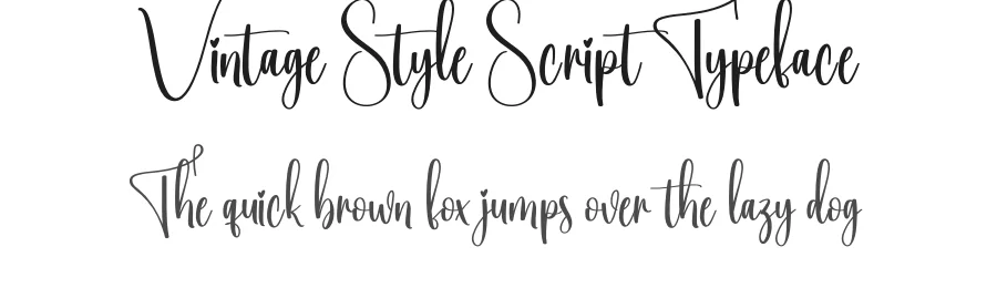 Vintage Style Script Typeface by creativeletter — Script Handwritten Font
