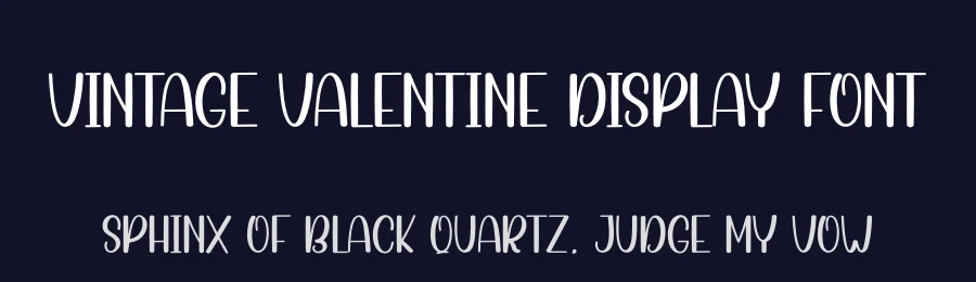 Vintage Valentine Display Font by creativeletter — Display Font — thumbnail 2