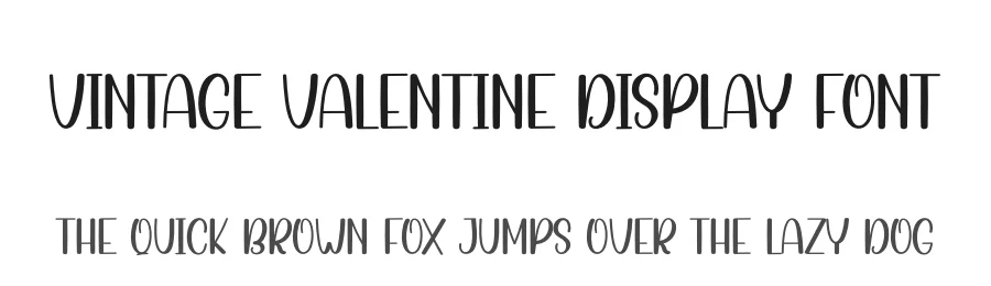 Vintage Valentine Display Font by creativeletter — Display Font