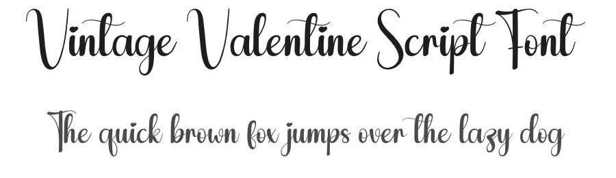 Vintage Valentine Script Font by andikastudio — Script Handwritten Font
